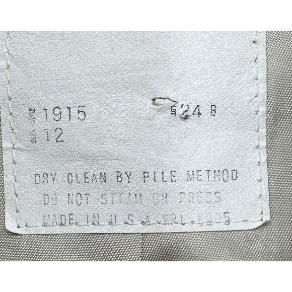 Vintage Rose Cloak & Suit Co Gray Ivory Vegan Faux Fur Coat Made in USA - Picture 7 of 8